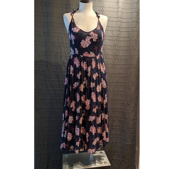 twik Dresses & Skirts - Twik Simons Lilac Print Midi/Maxi Ruffle Dress S/M